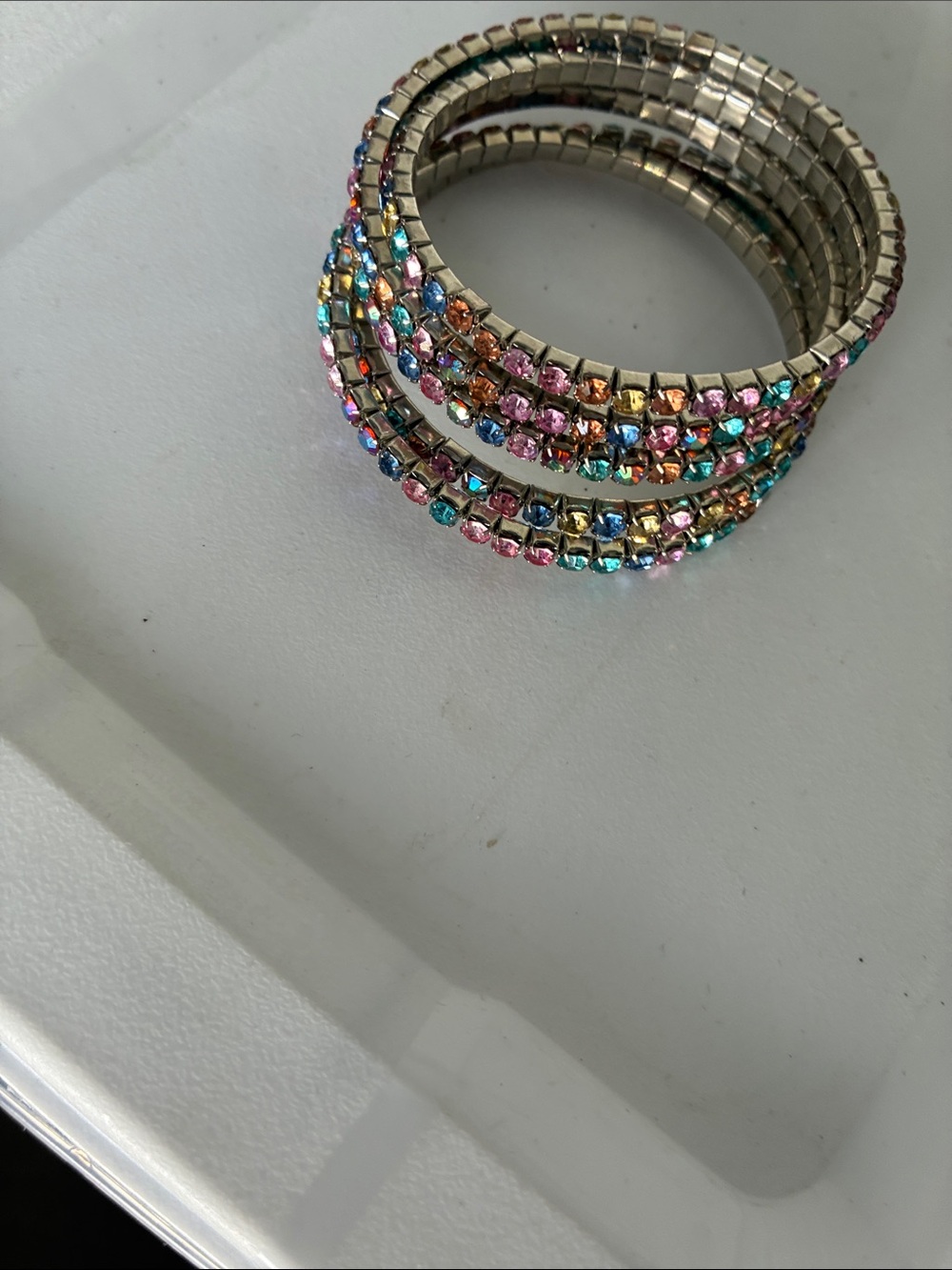 Multicolor Crystal Stretch Bracelet Set - Women Jewelry